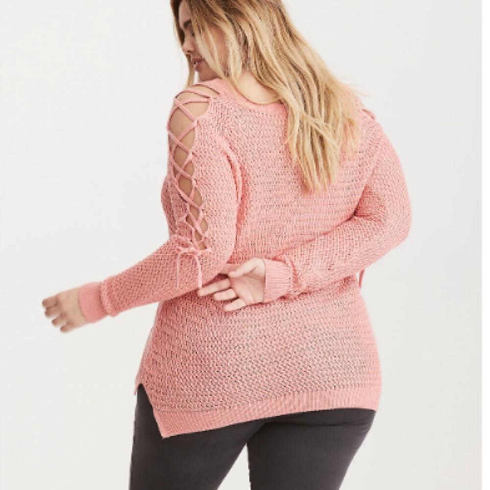 TORRID size 2 pink sweater